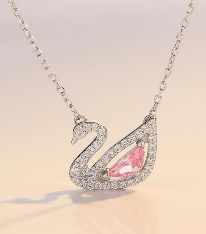 Elegant Swan Pendant Necklace