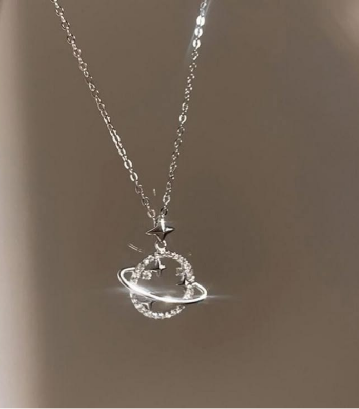 Celestial Planet Pendant Necklace