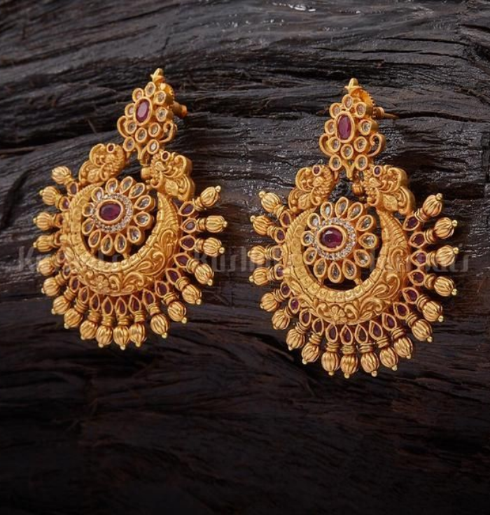 Beautiful gold earrings that add timeless elegance